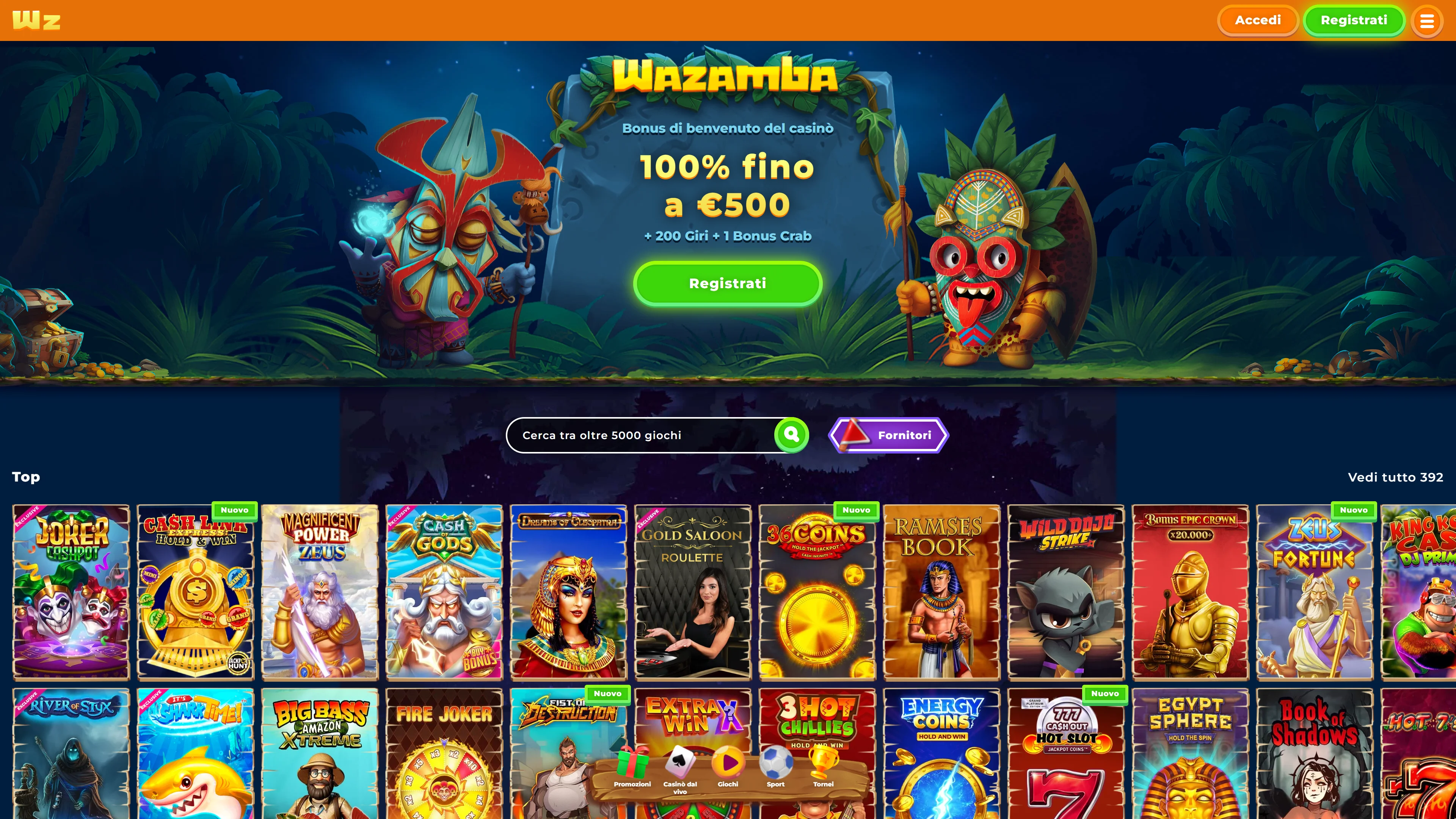 Wazamba Casino